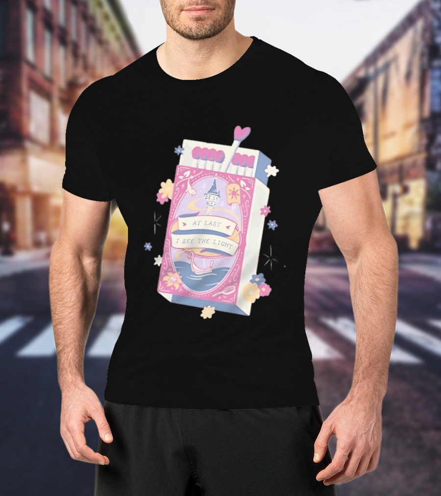 At Last I See The Light Floating Lantern Matchbox Flowers T-Shirt