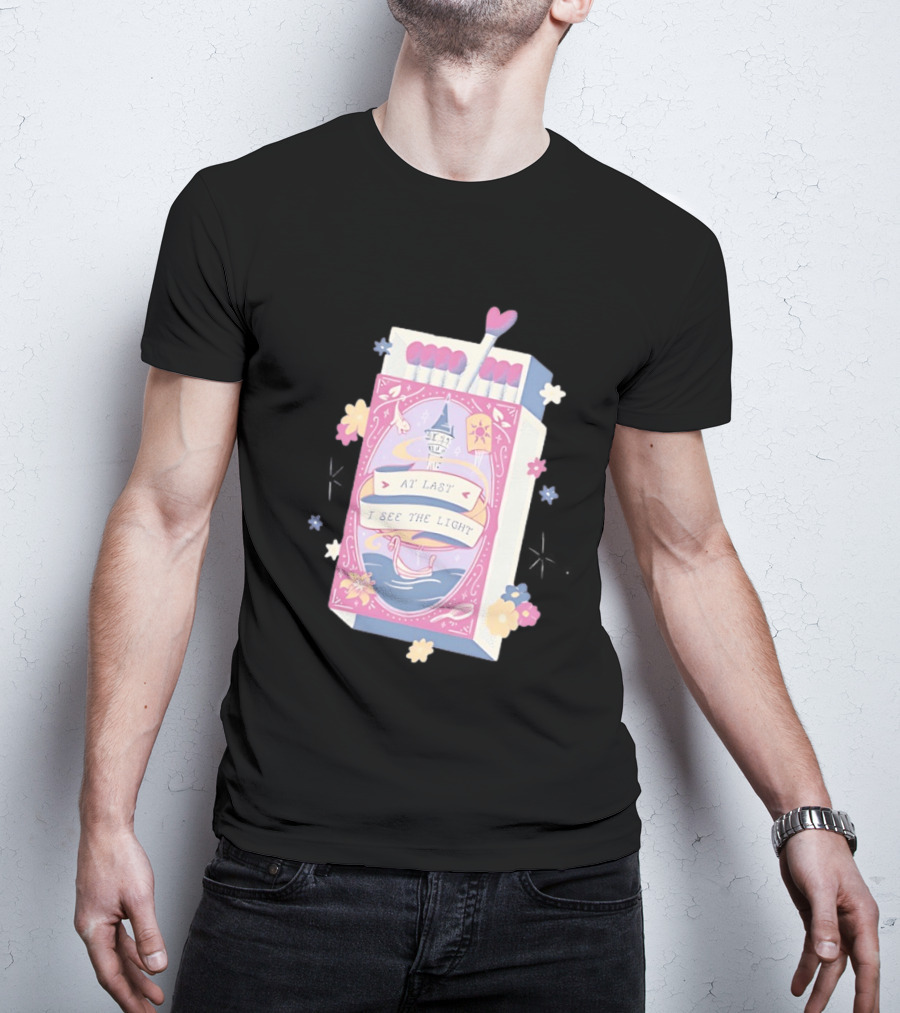 At Last I See The Light Floating Lantern Matchbox Flowers T-Shirt