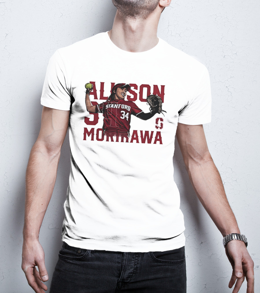 Allison Morikawa 34 Stanford Softball Cardinal S T-Shirt