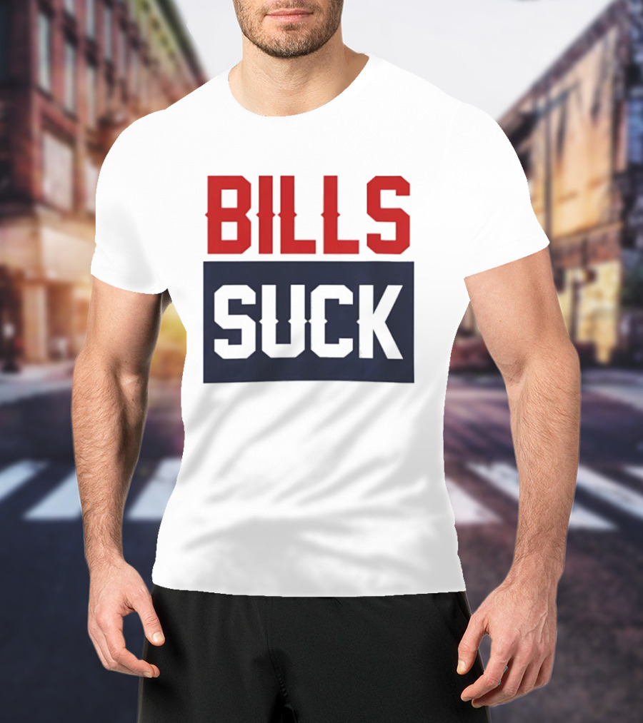 New England Patriots Rivalry Bills Suck Fan Gear T-Shirt