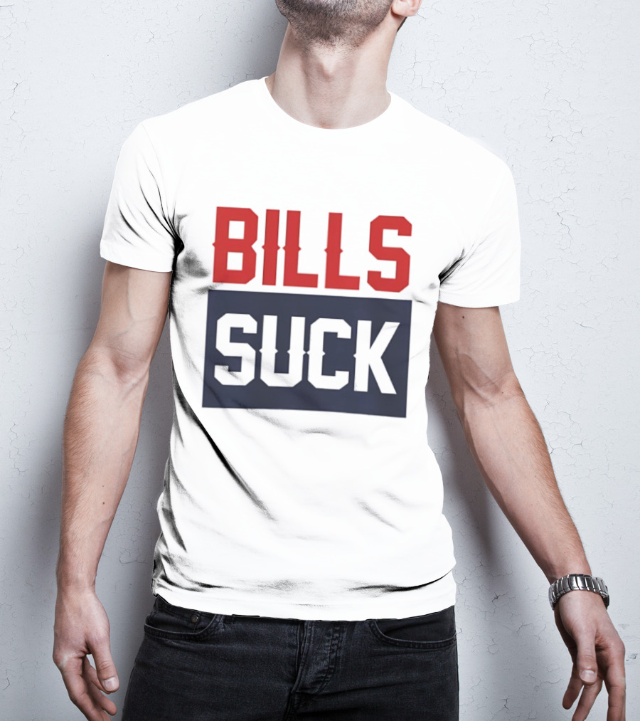 New England Patriots Rivalry Bills Suck Fan Gear T-Shirt