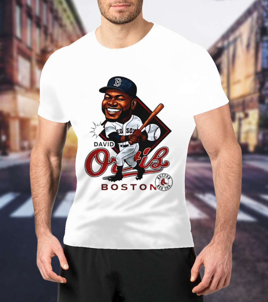 David Ortiz Boston Redsox 34 Legend Caricature T-Shirt