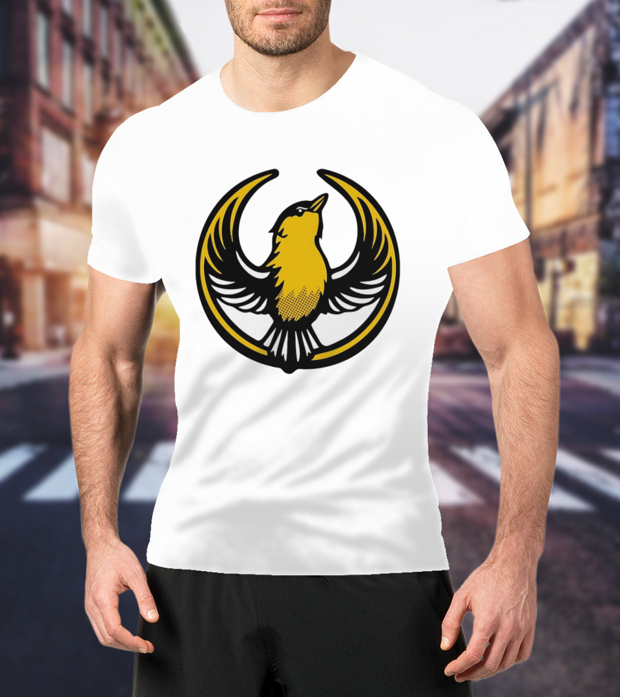 Rebel Goldfinch Alliance Starbird Emblem Bird T-Shirt