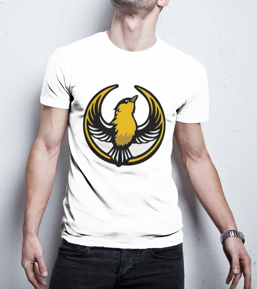Rebel Goldfinch Alliance Starbird Emblem Bird T-Shirt