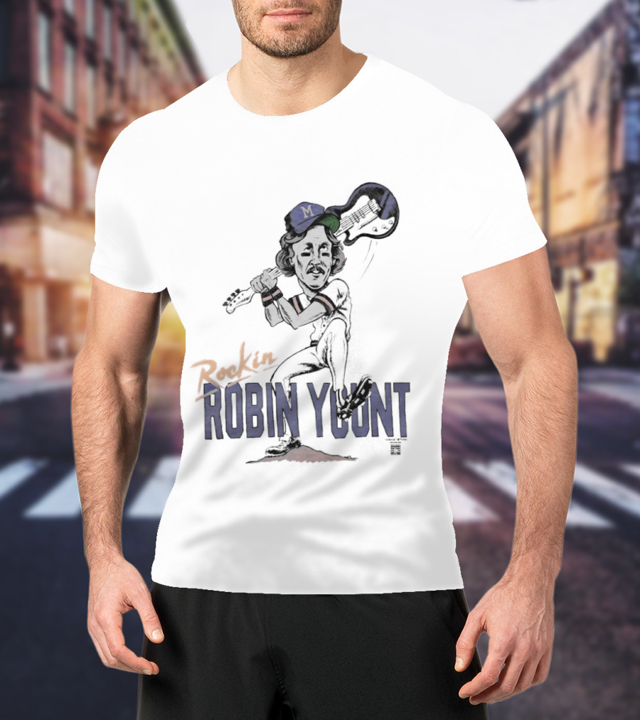 Rockin' Robin Yount Milwaukee Brewers Baseball Legend T-Shirt