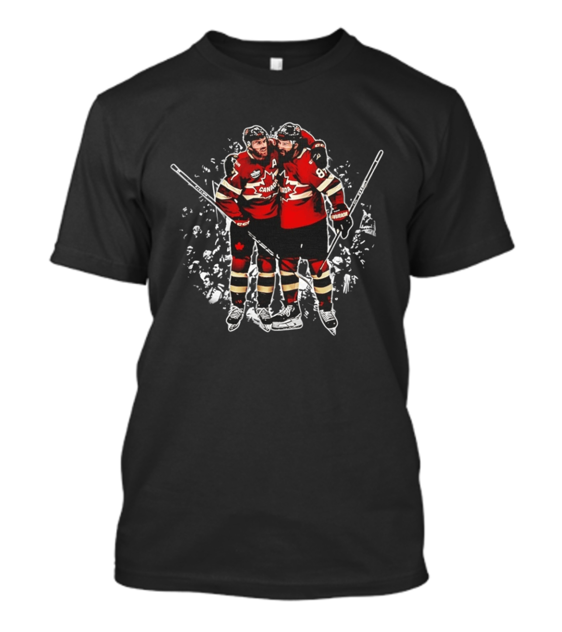 Connor McDavid Drew Doughty Team Canada Hockey Celebration T-Shirt