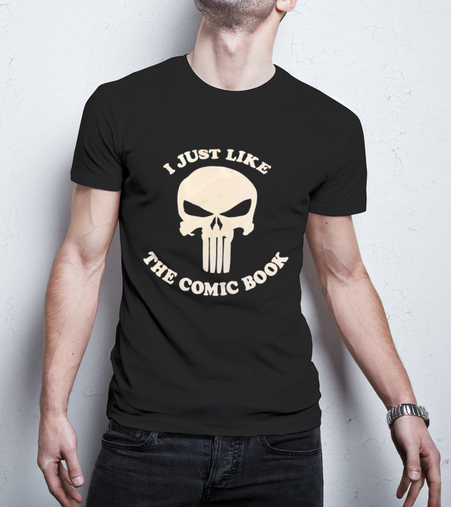 I Just Like The Comic Book Skull Fan T-Shirt