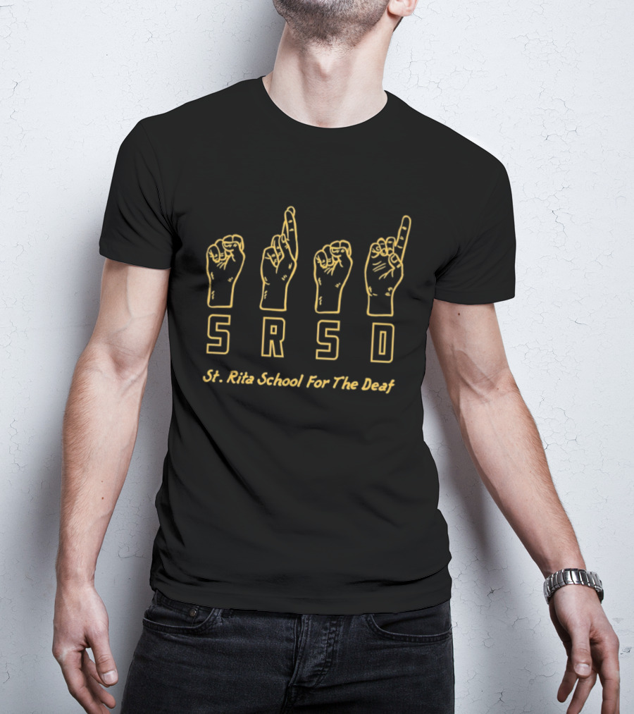 St. Rita School For The Deaf SRSD ASL Hands T-Shirt