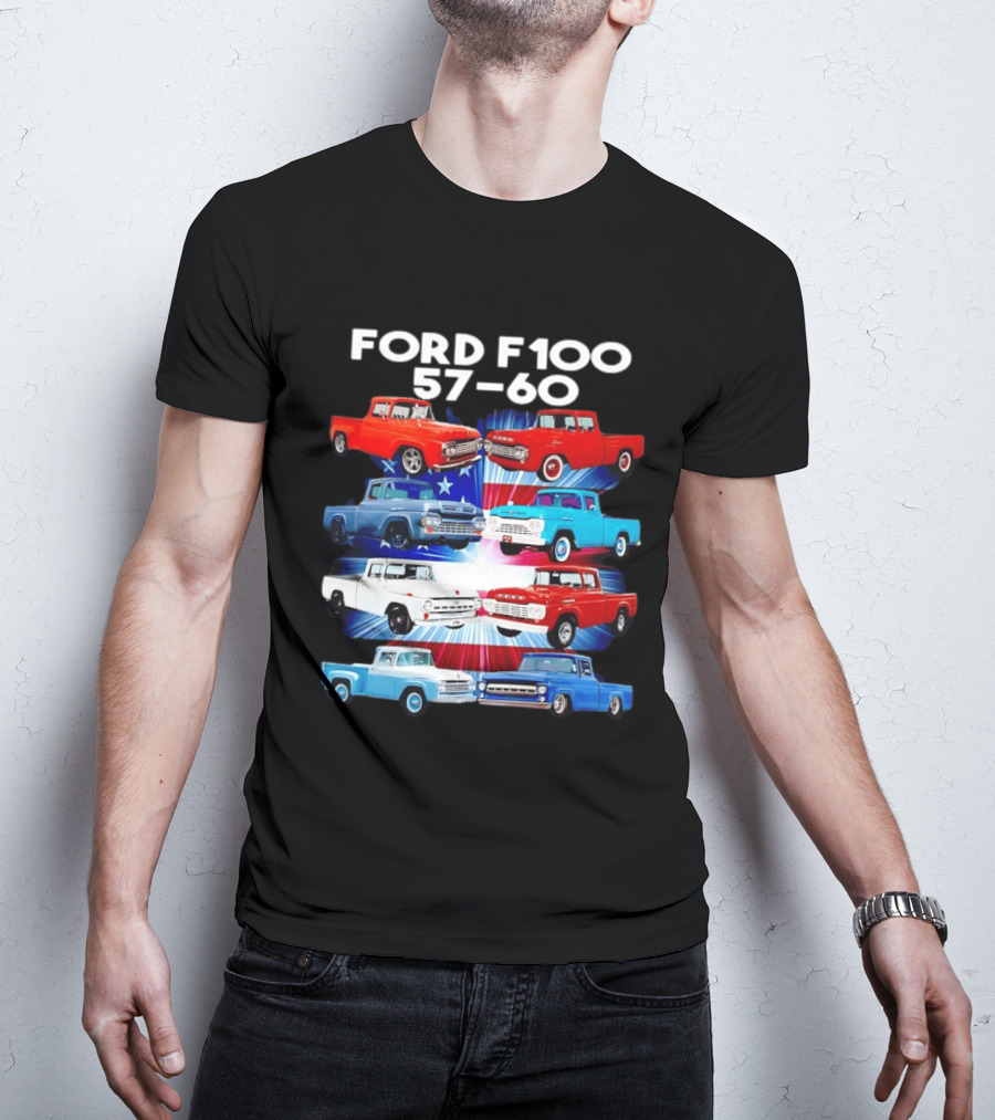 Ford F100 57 60 Classic American Pickup Truck Collection T-Shirt