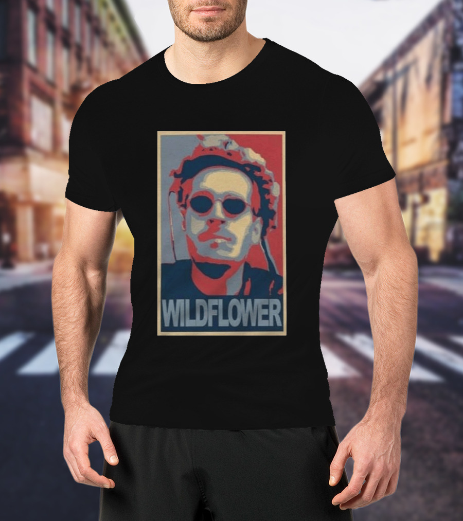 Wildflower Turquoise Tom Grossi Pop T-Shirt