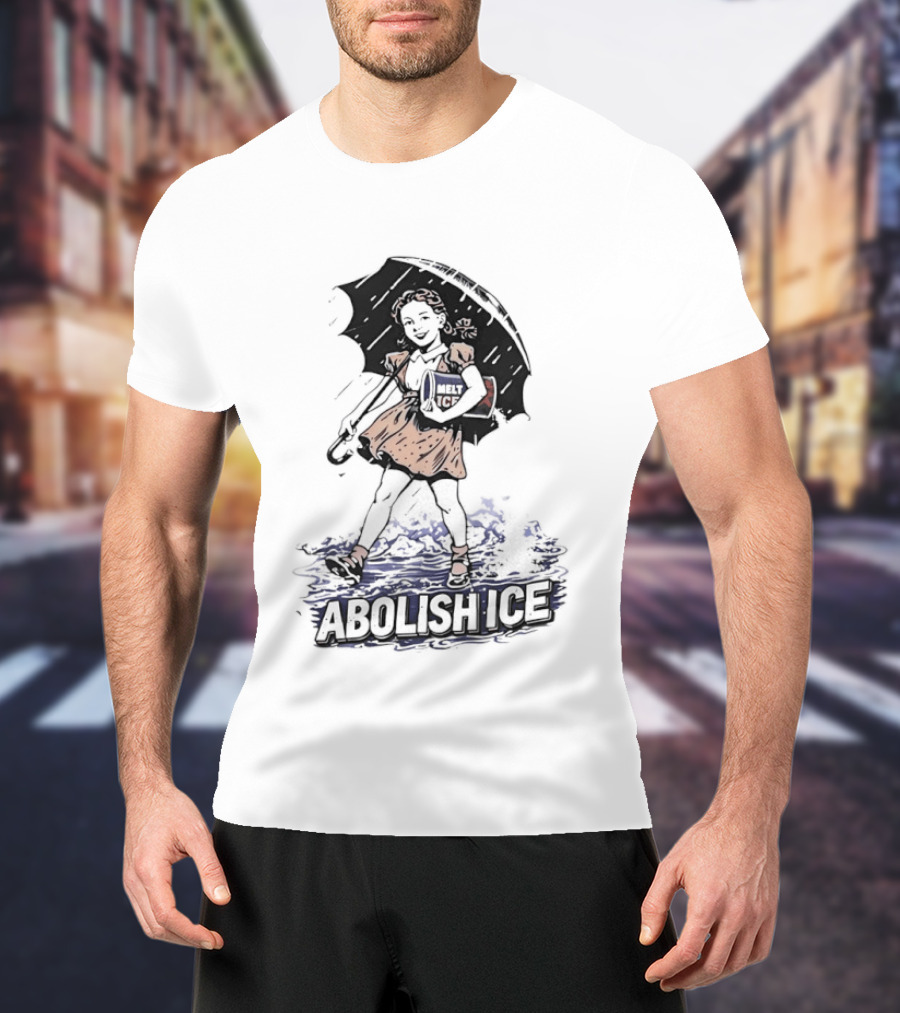 Abolish ICE Salt Girl Activism Umbrella T-Shirt