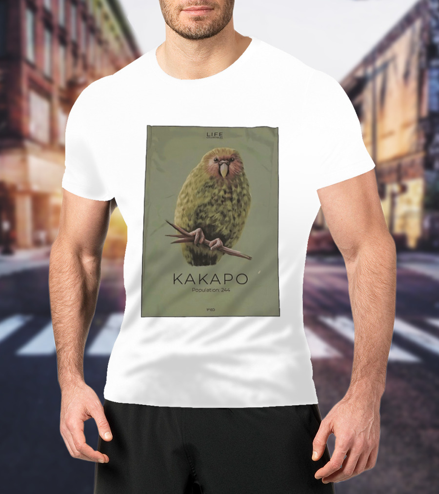 Life Conservation Kakapo Population 244 1st Edition T-Shirt
