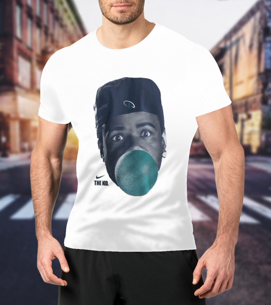 Ken Griffey Jr The Kid Seattle Mariners Hat Bubblegum T-Shirt