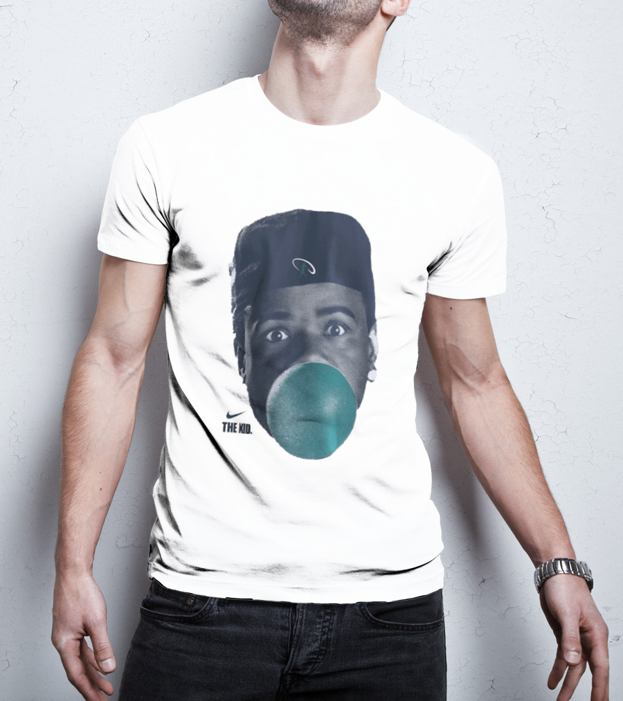 Ken Griffey Jr The Kid Seattle Mariners Hat Bubblegum T-Shirt