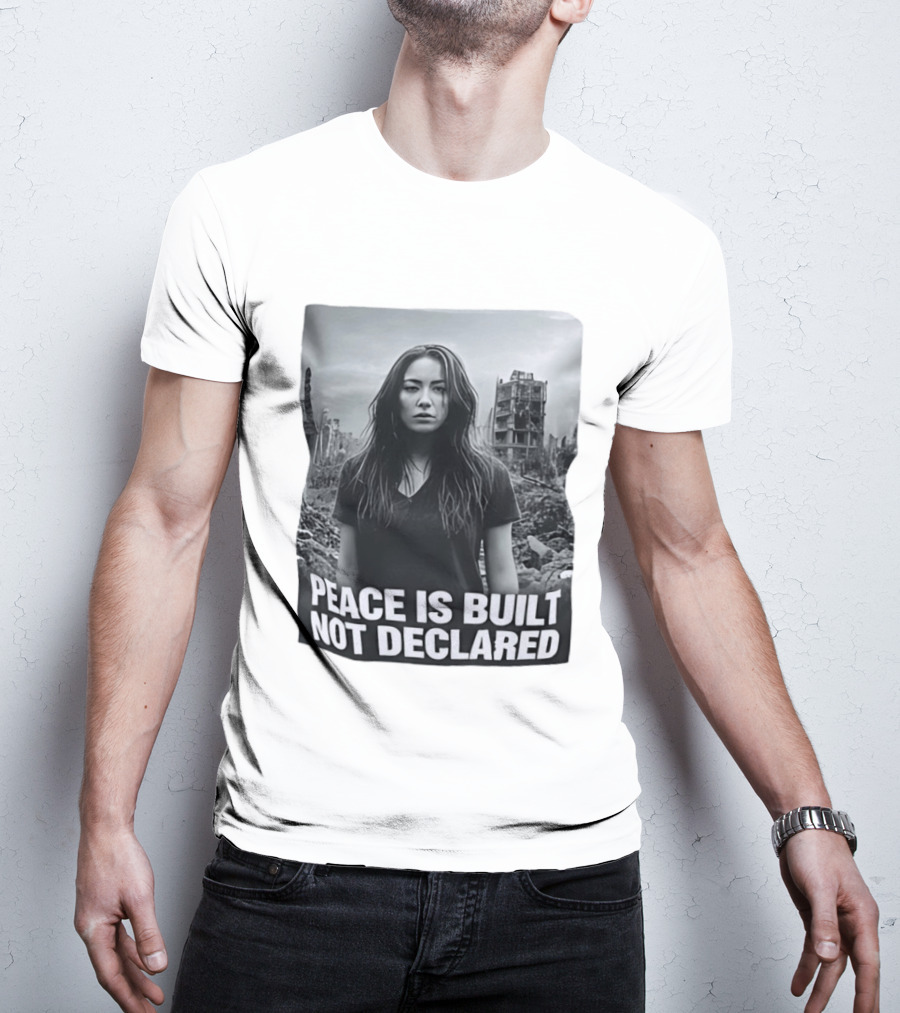 Peace Is Built Not Declared Urban Landscape T-Shirt