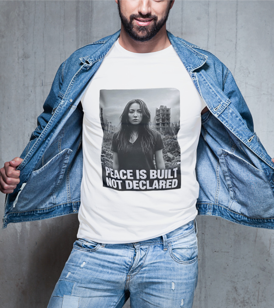 Peace Is Built Not Declared Urban Landscape T-Shirt