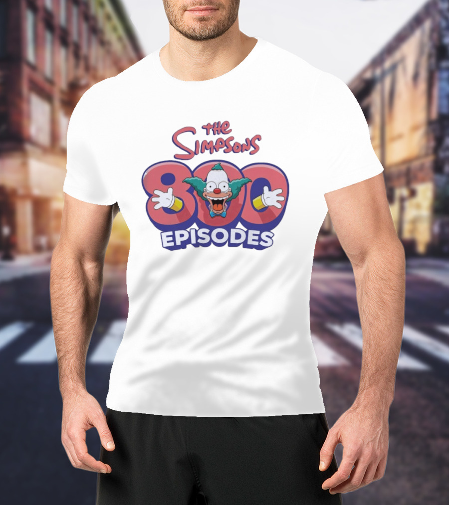 The Simpsons 800 Episodes Krusty The Clown Celebration T-Shirt