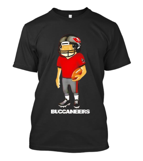Bad Bunny X Tampa Bay Buccaneers Football Character With Helmet And Jersey T-Shirt