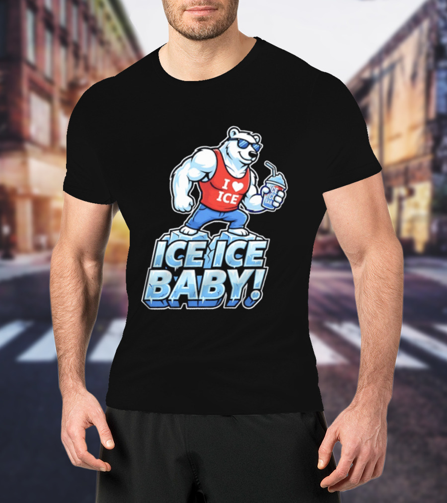 Polar Bear I Love Ice Ice Ice Baby T-Shirt