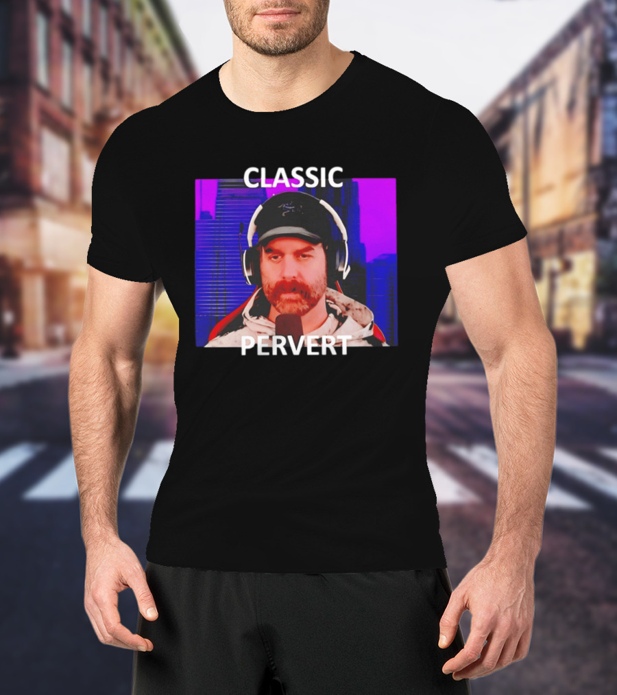 Bruce Greene Classic Pervert Headset Image T-Shirt