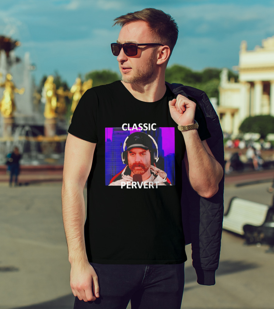 Bruce Greene Classic Pervert Headset Image T-Shirt