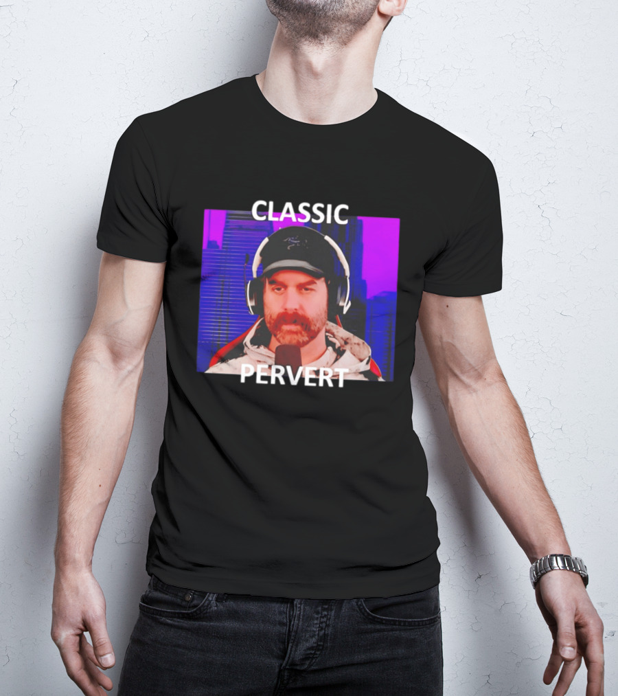 Bruce Greene Classic Pervert Headset Image T-Shirt