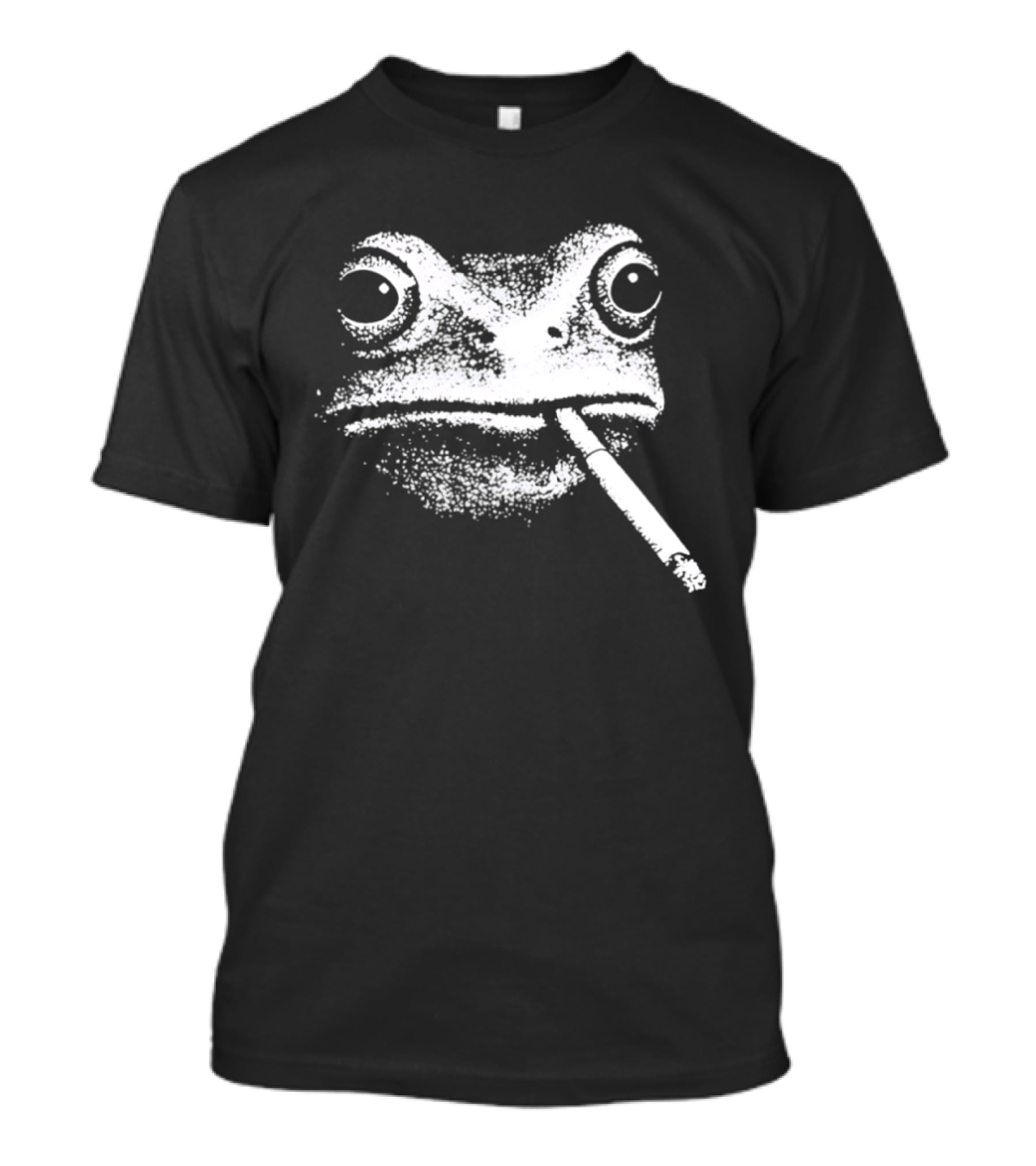 Frog Smoking Cigarette Sketch T-Shirt