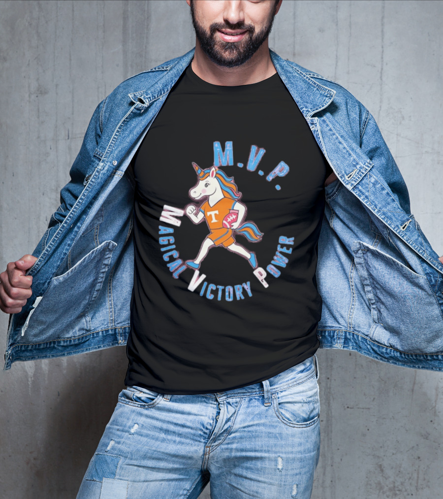 Tennessee Volunteers Unicorn M.V.P. Magical Victory Power T-Shirt
