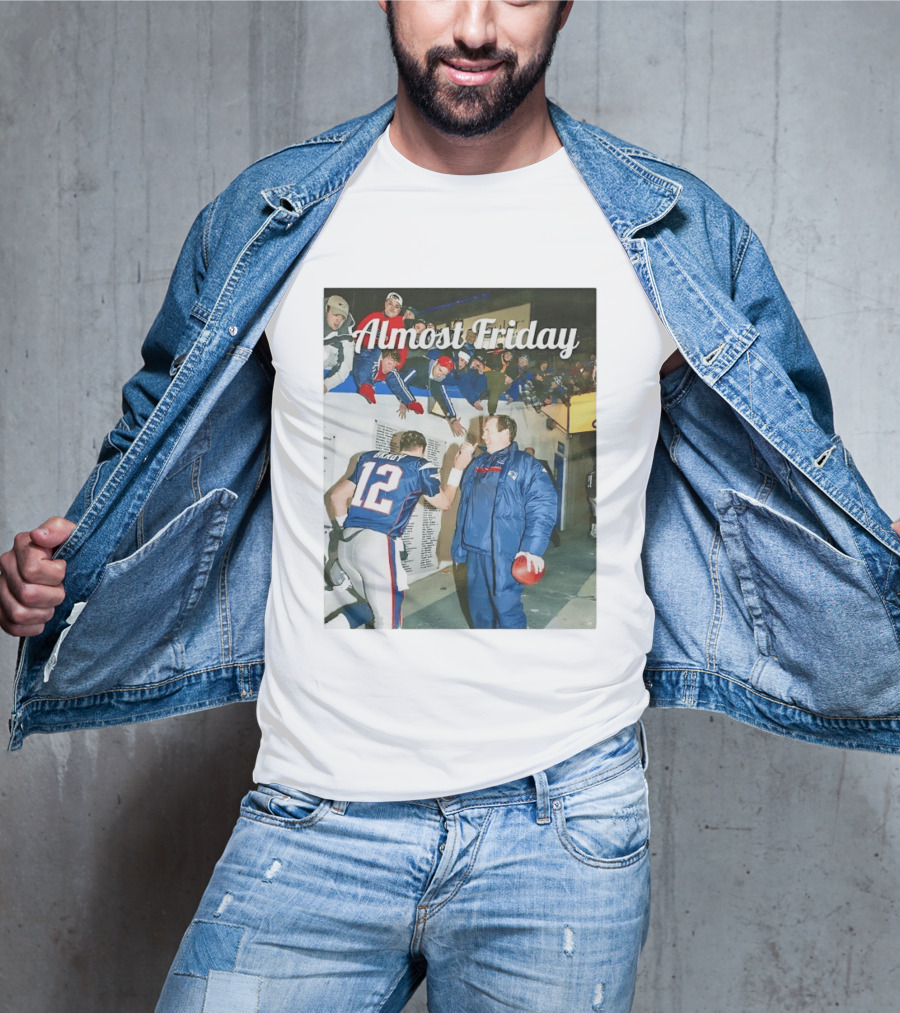 Almost Friday Bill And Tom Football Celebration Patriots 12 T-Shirt
