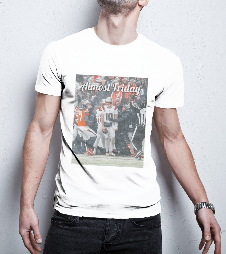 Almost Friday Snow Football Game T-Shirt