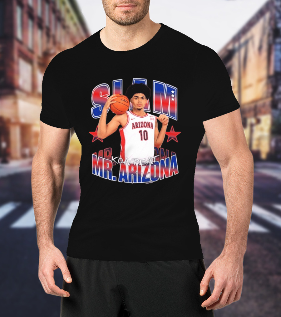 Koa Peat Arizona Basketball Slam Mr Arizona T-Shirt
