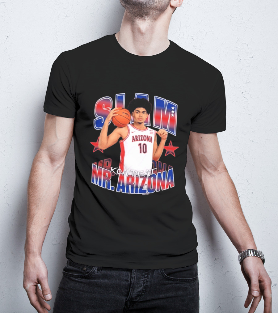 Koa Peat Arizona Basketball Slam Mr Arizona T-Shirt