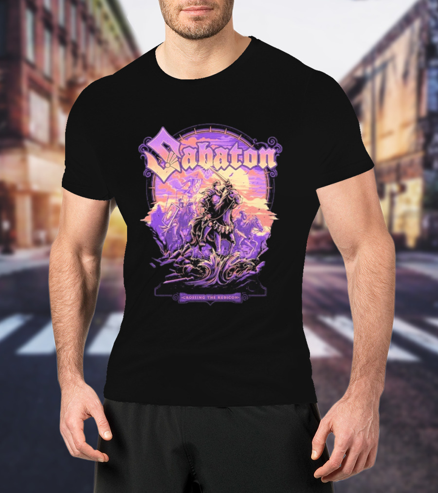 Sabaton Crossing The Rubicon Caesar's Crossing Purple Sunset T-Shirt