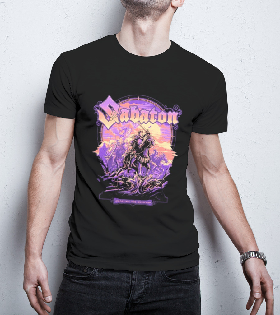 Sabaton Crossing The Rubicon Caesar's Crossing Purple Sunset T-Shirt