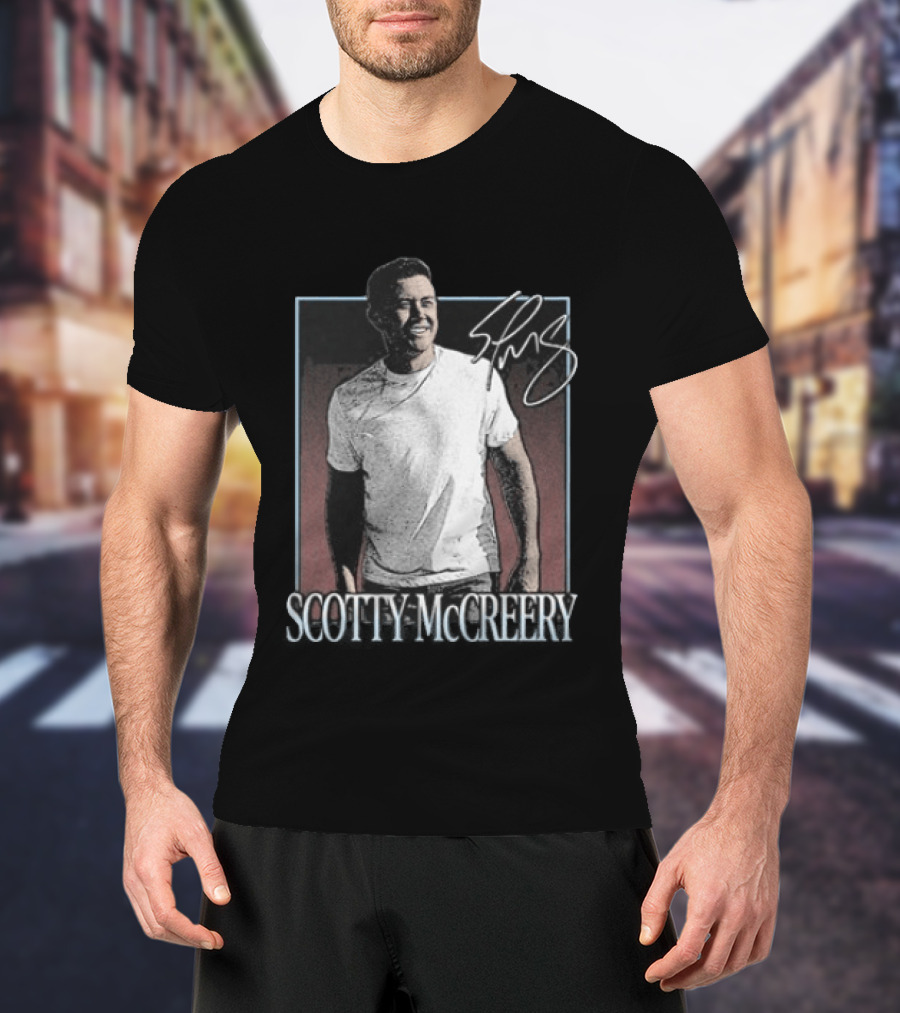 Scotty McCreery Photo Autograph Signature T-Shirt