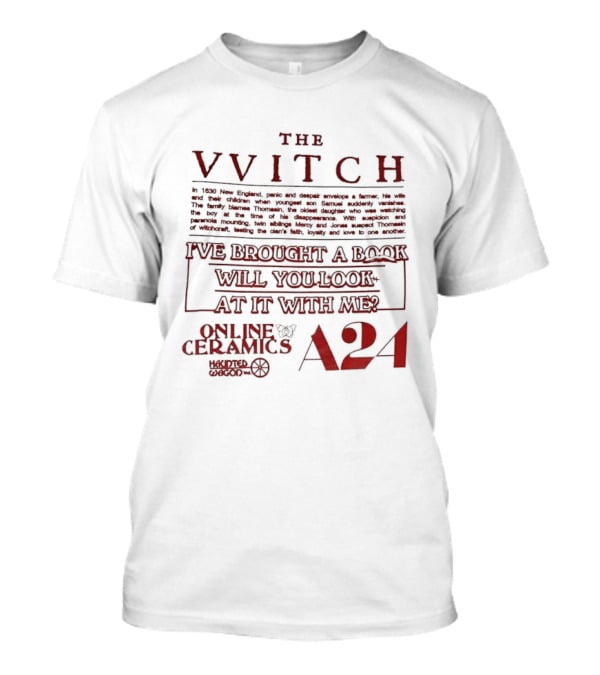 The VVitch I've Brought A Book Will You Look At It With Me A24 Online Ceramics T-Shirt