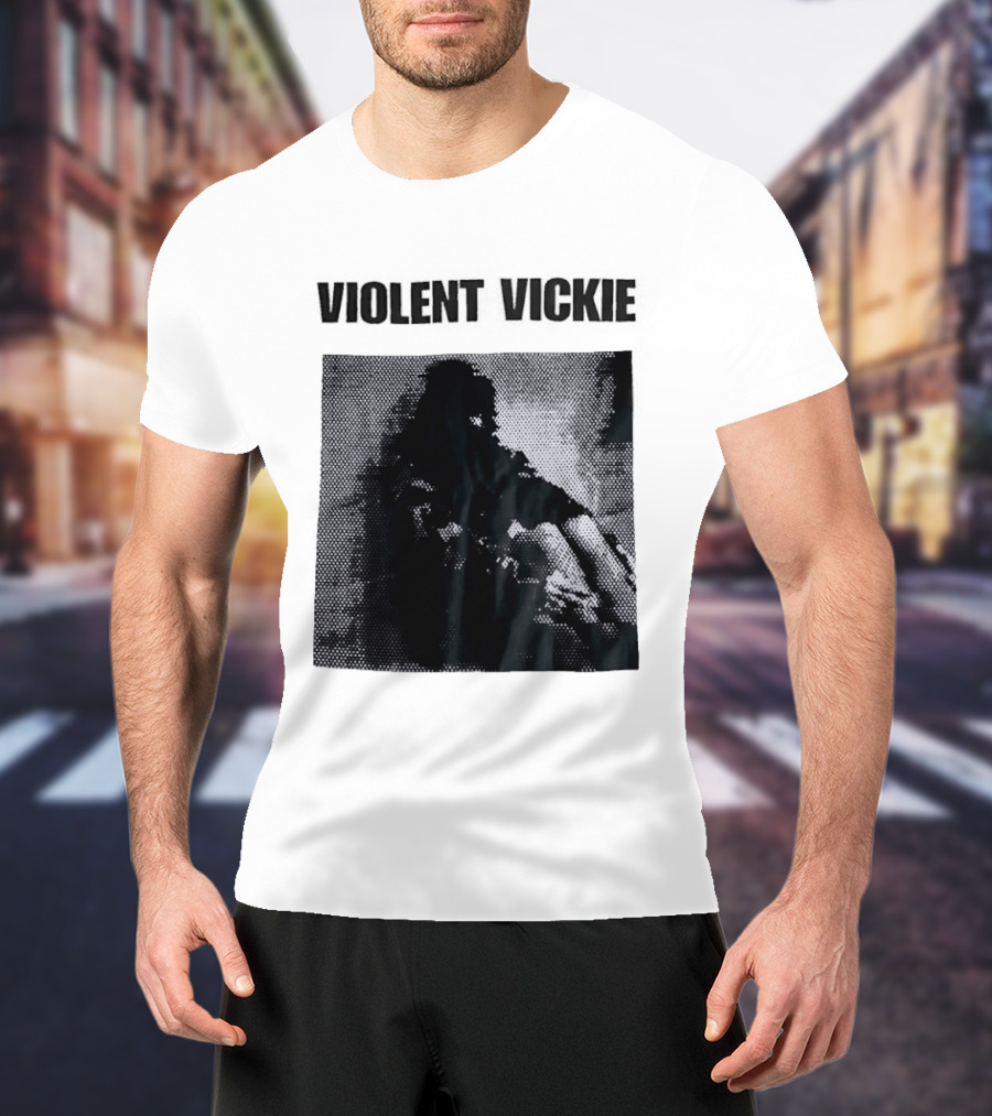 Violent Vickie Pixel Art Visual T-Shirt