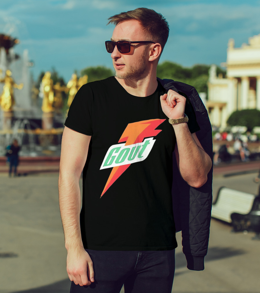Gout Parody Orange Bolt T-Shirt