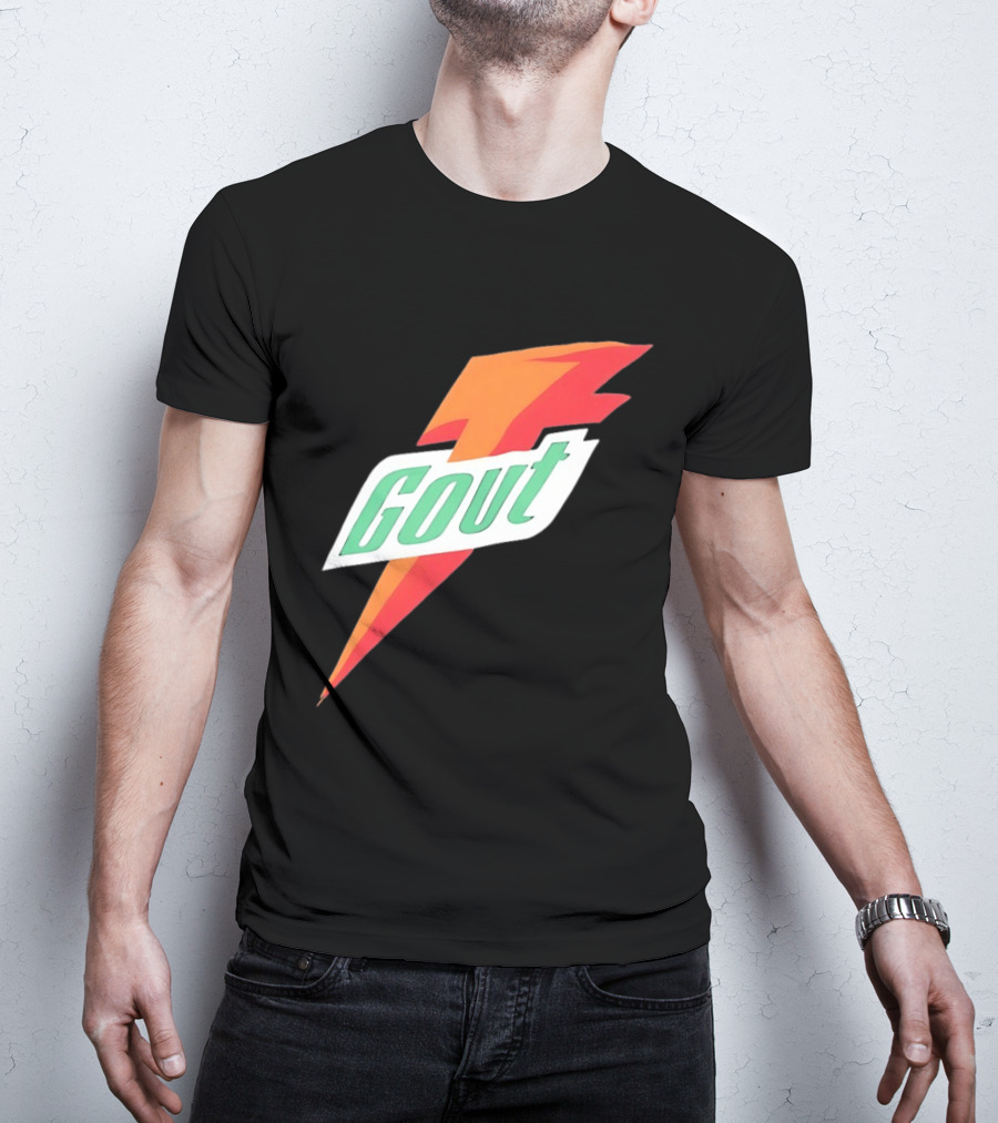 Gout Parody Orange Bolt T-Shirt