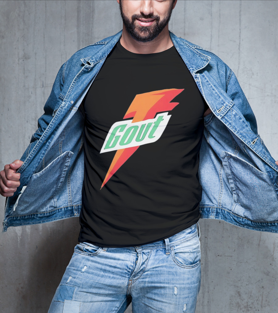 Gout Parody Orange Bolt T-Shirt