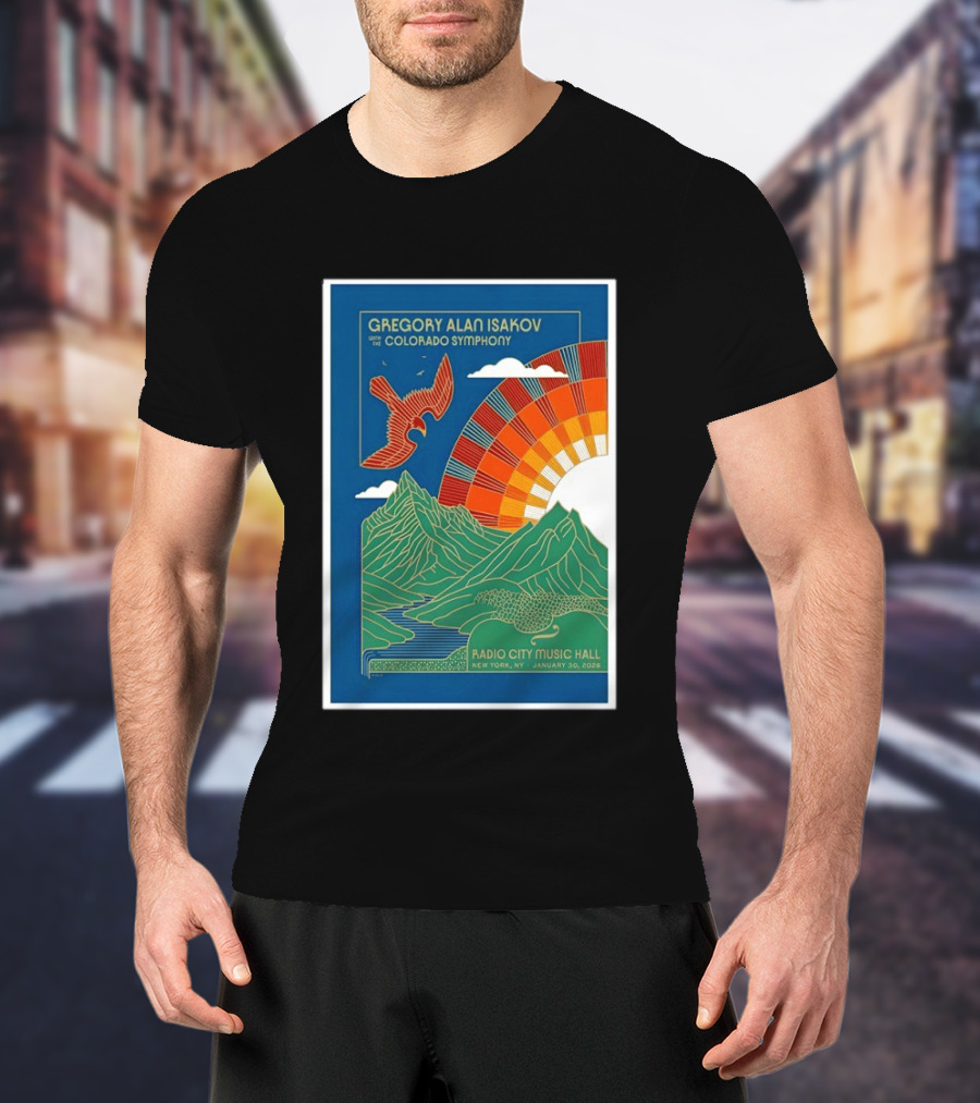 Gregory Alan Isakov With The Colorado Symphony New York Radio City Music Hall January 30 2026 T-Shirt