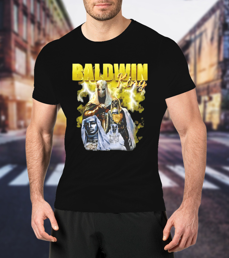 Baldwin King Medieval Knights Epic Heroic Adventure T-Shirt