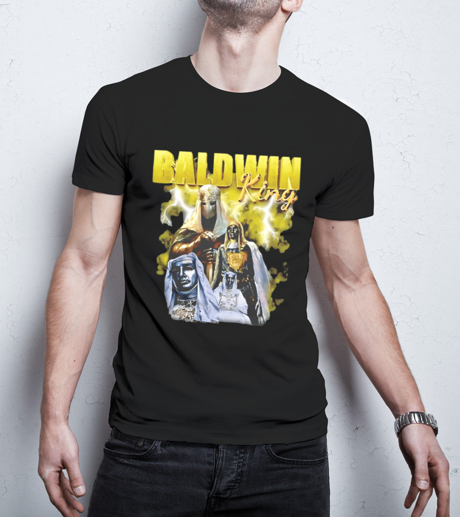Baldwin King Medieval Knights Epic Heroic Adventure T-Shirt