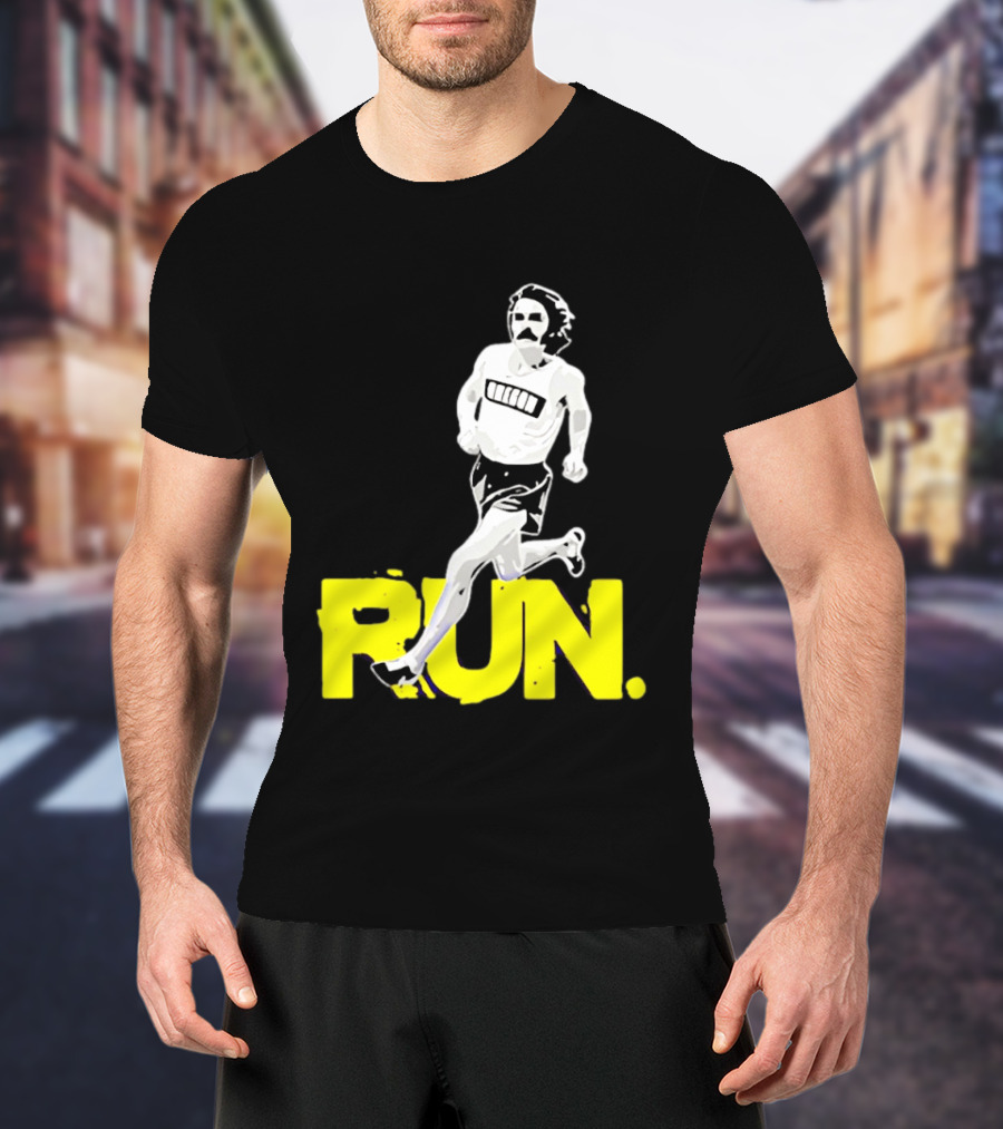 Steve Prefontaine Run Iconic Yellow T-Shirt