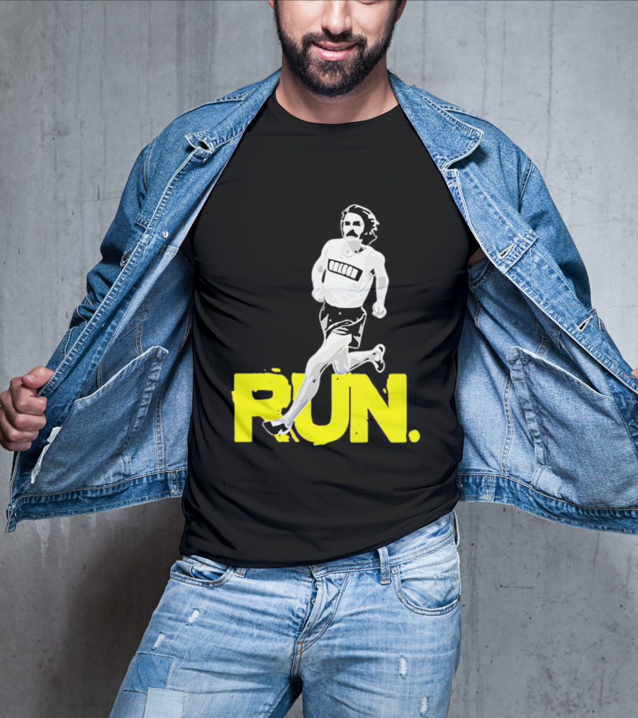 Steve Prefontaine Run Iconic Yellow T-Shirt