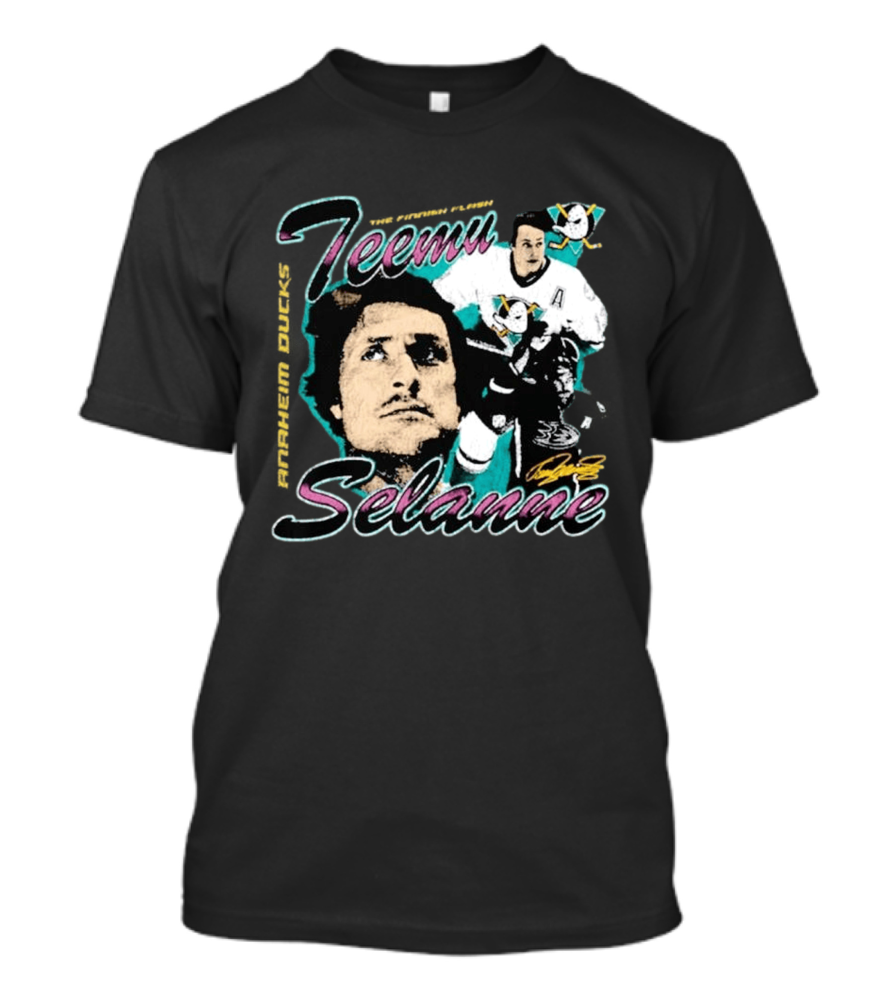 Teemu Selanne The Finnish Flash Anaheim Ducks T-Shirt