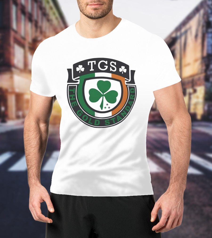 TGS The Gold Standard Shamrock Emblem With Irish T-Shirt