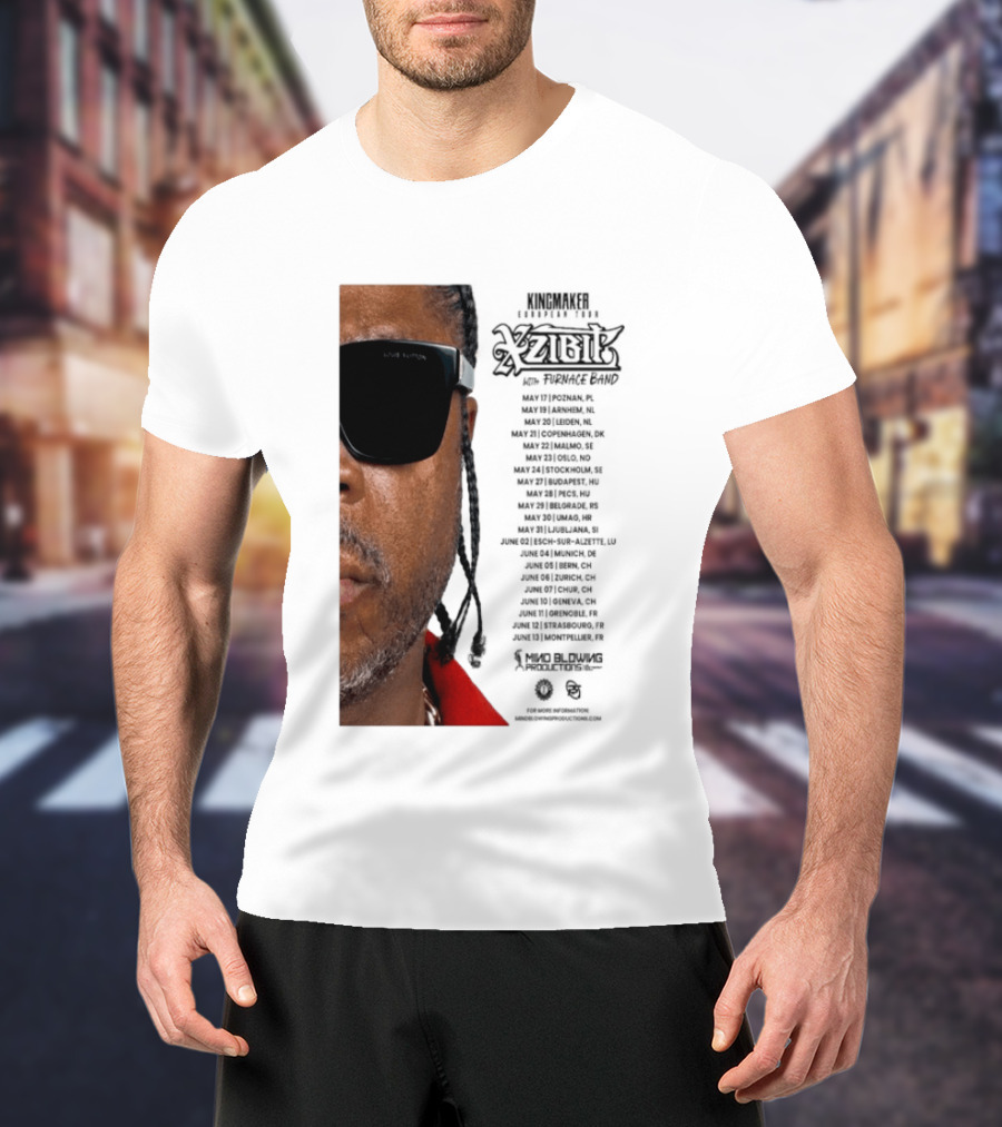 XZIBIT EU Tour 2026 Event Details Featuring Live Performances T-Shirt