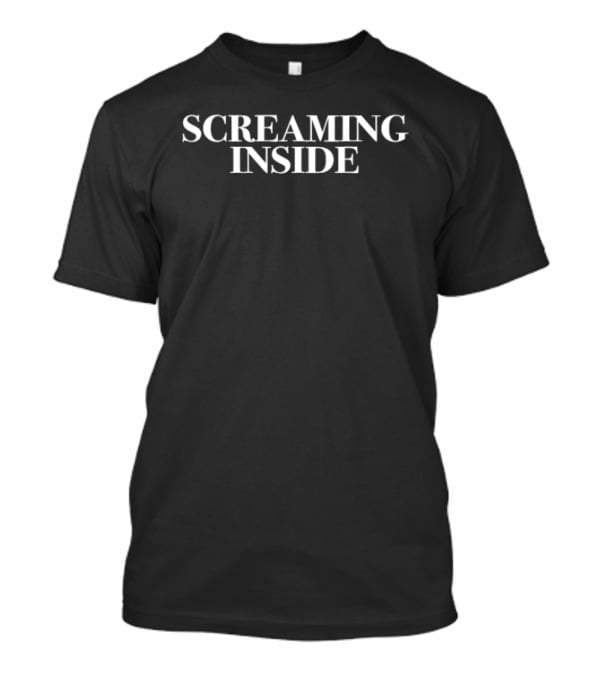 Courtney Laplante Screaming Inside Textual T-Shirt