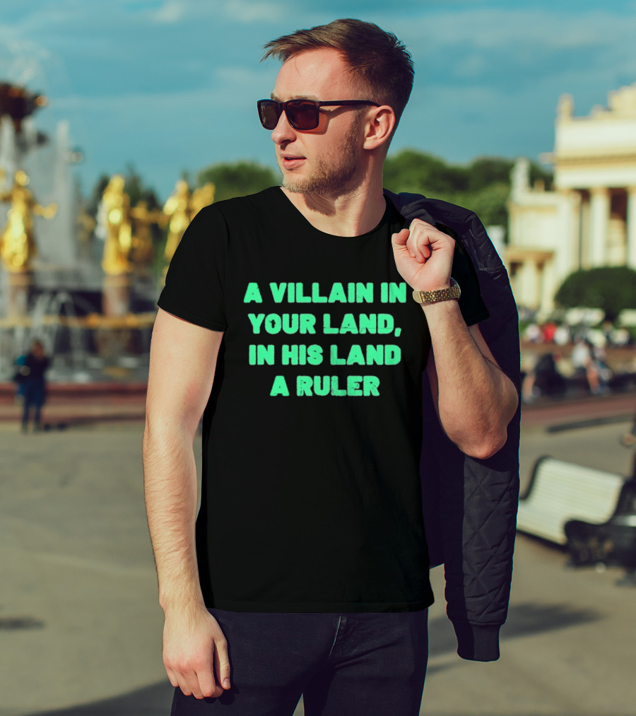 Paisaboys A Villain In Your Land In His Land A Ruler Sangre Azteca T-Shirt